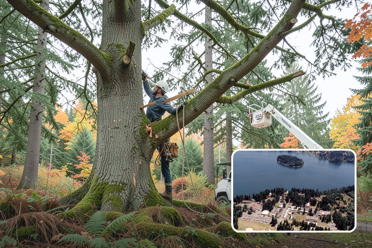Ivy removal from trees in Lakewood, Pierce County, WA - Supports long-term tree health and stability