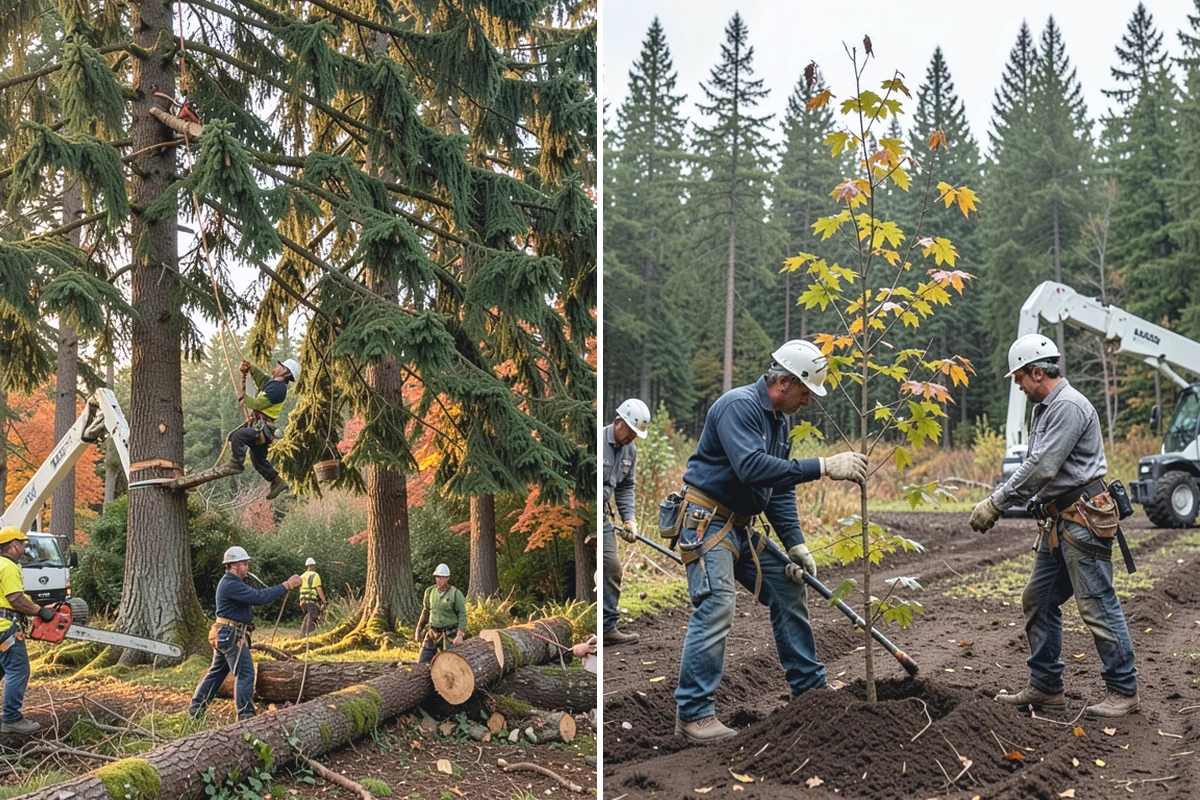 Ivy removal from trees in Medina, King County, WA - Inspect the tree and its site