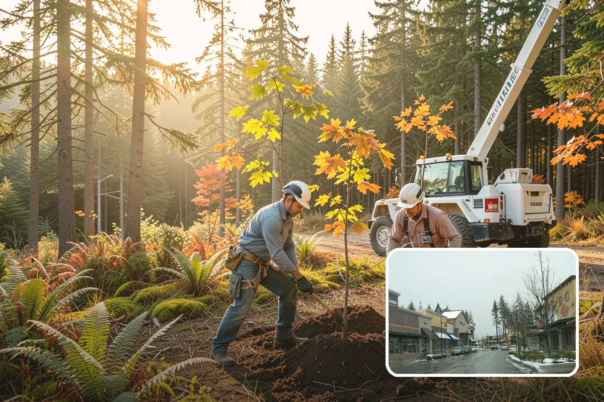 Ivy removal from trees in Mill Creek, Snohomish County, WA - Supports long-term tree health and stability