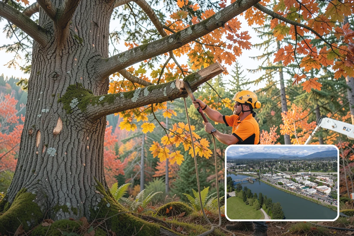 Ivy removal from trees in Mount Vernon, Skagit County, WA - Supports long-term tree health and stability