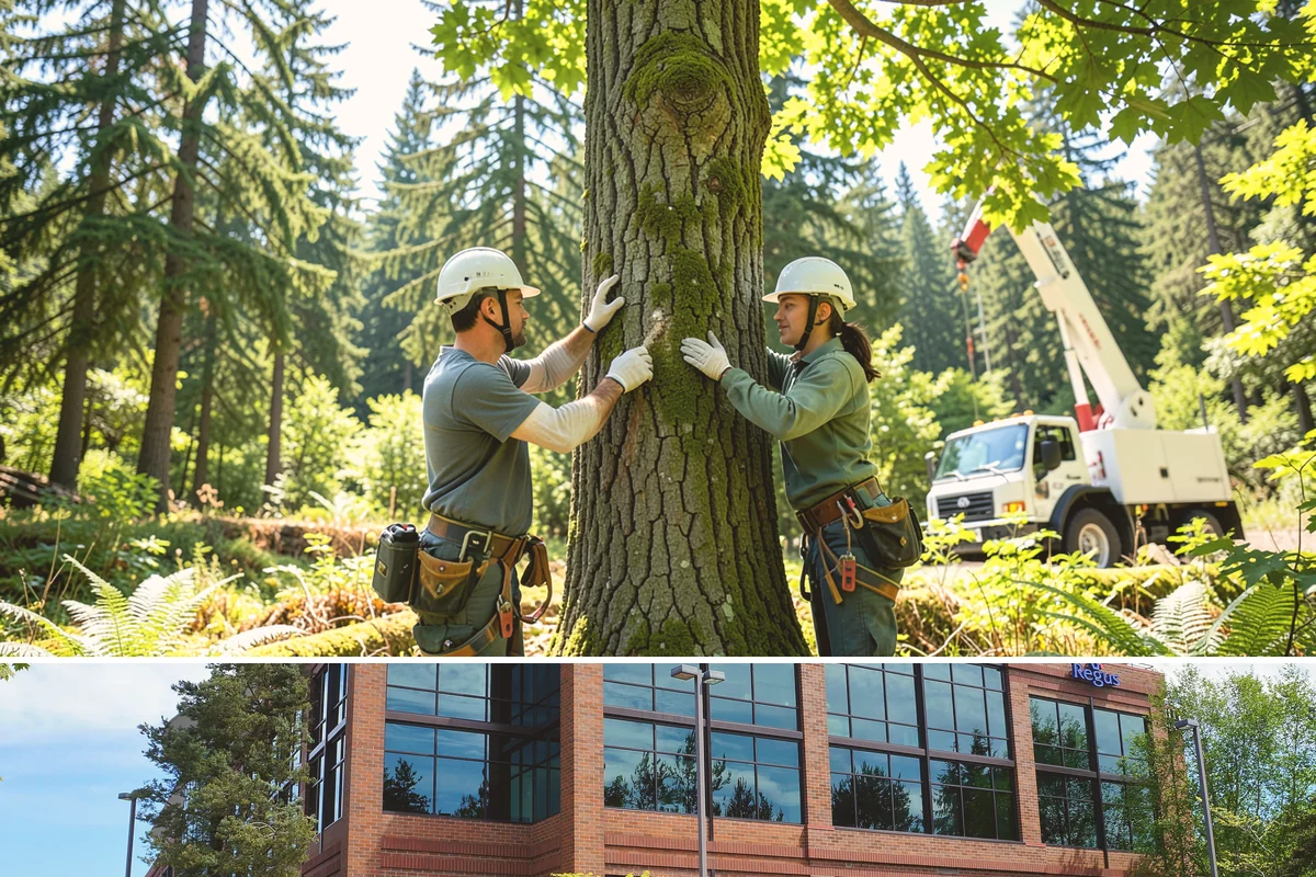 Ivy removal from trees in Mountlake Terrace, Snohomish County, WA - This work can be performed year-round in the Puget Sound climate but may require extra caution during wet seasons to prevent soil...