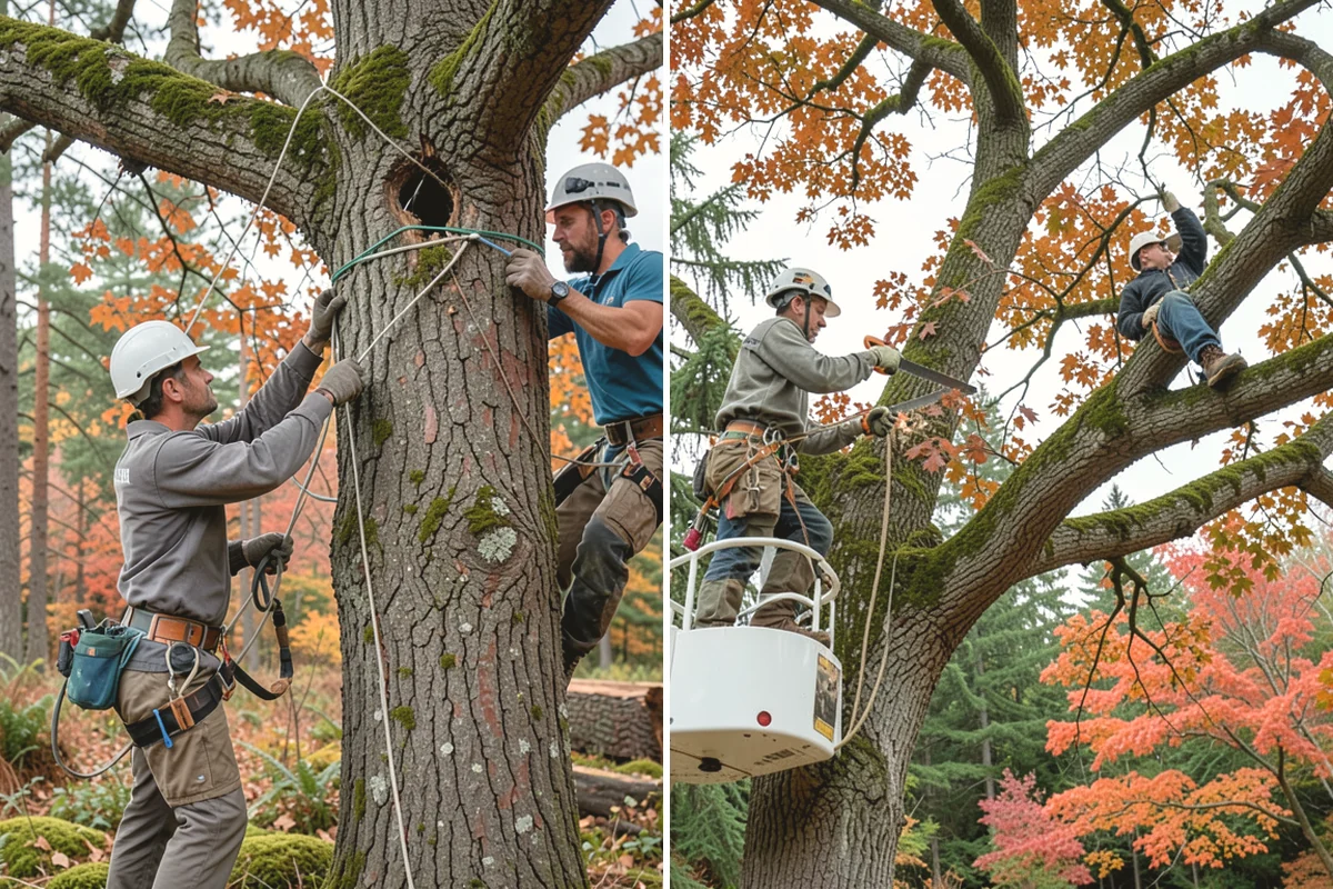 Ivy removal from trees in Oak Harbor, Island County, WA - Inspect the tree and its site