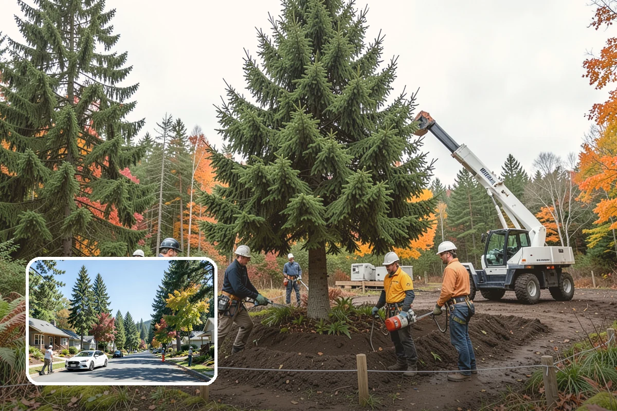 Ivy removal from trees in Orting, Pierce County, WA - Supports long-term tree health and stability
