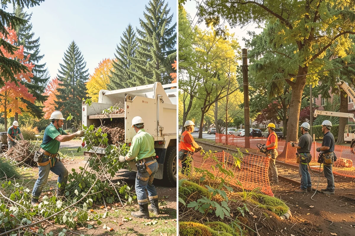 Ivy removal from trees in Orting, Pierce County, WA - Inspect the tree and its site