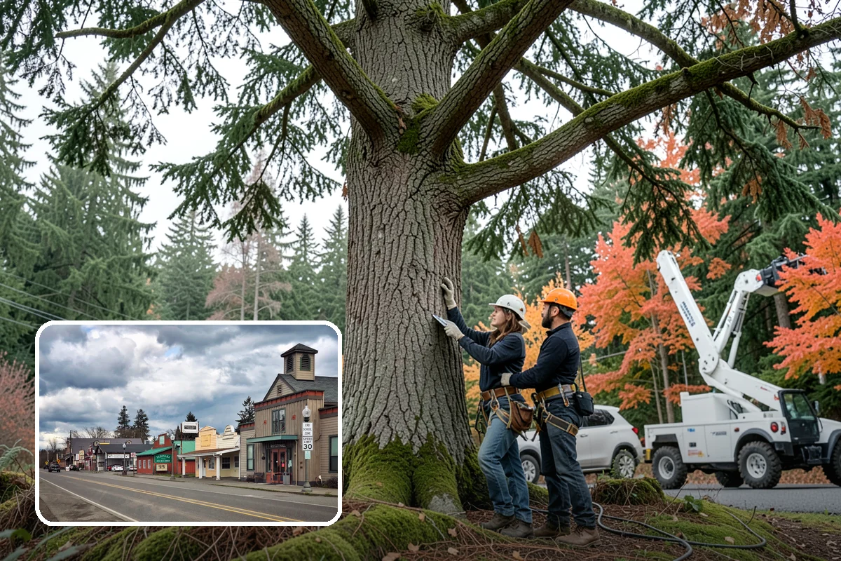 Ivy removal from trees in Roy, Pierce County, WA - Supports long-term tree health and stability