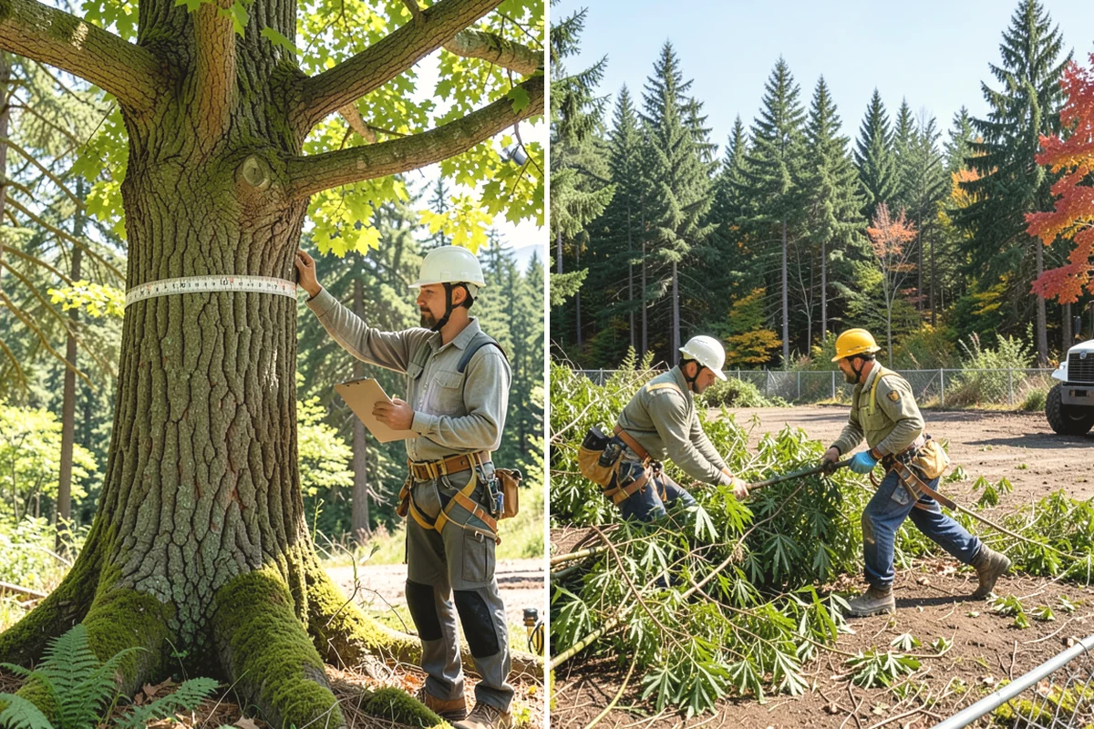 Ivy removal from trees in Ruston, Pierce County, WA - Inspect the tree and its site