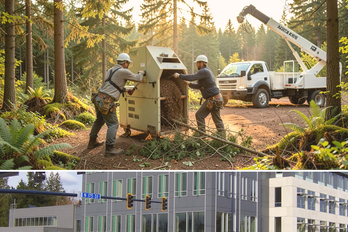 Ivy removal from trees in Shoreline, King County, WA - This work can be performed year-round in the Puget Sound climate but may require extra caution during wet seasons to prevent soil...
