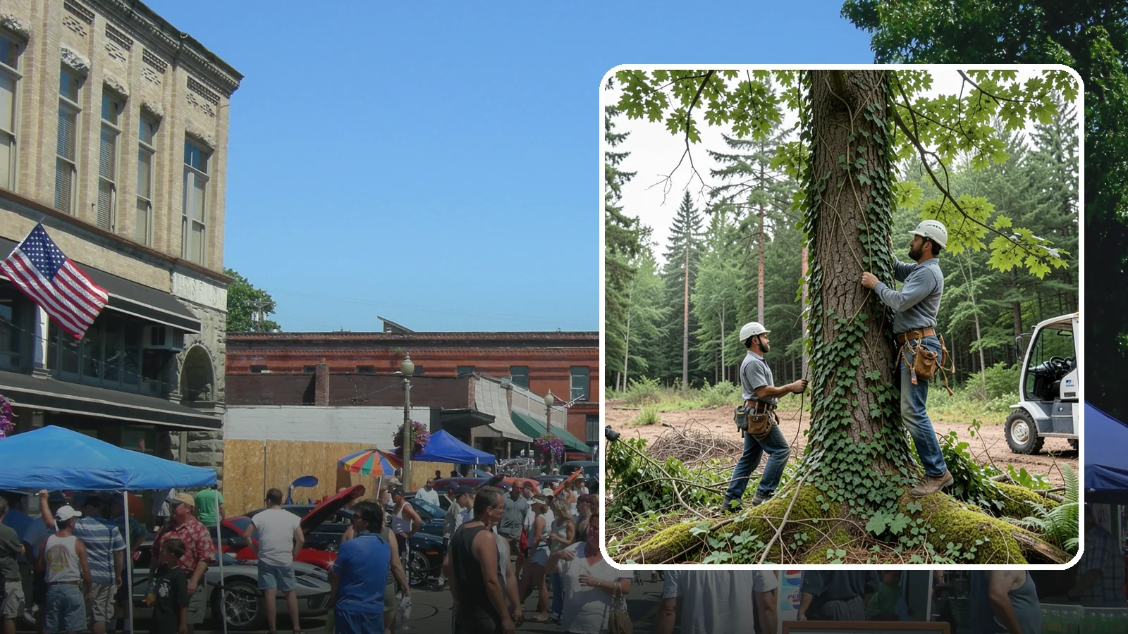 Ivy removal from trees in Snohomish, Snohomish County, WA - The removal of ivy and climbing vines from trees.