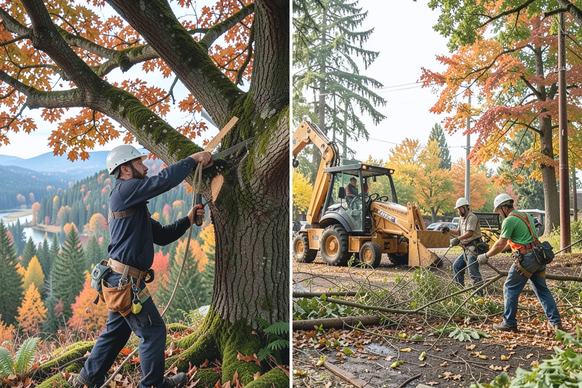 Ivy removal from trees in South Prairie, Pierce County, WA - Inspect the tree and its site