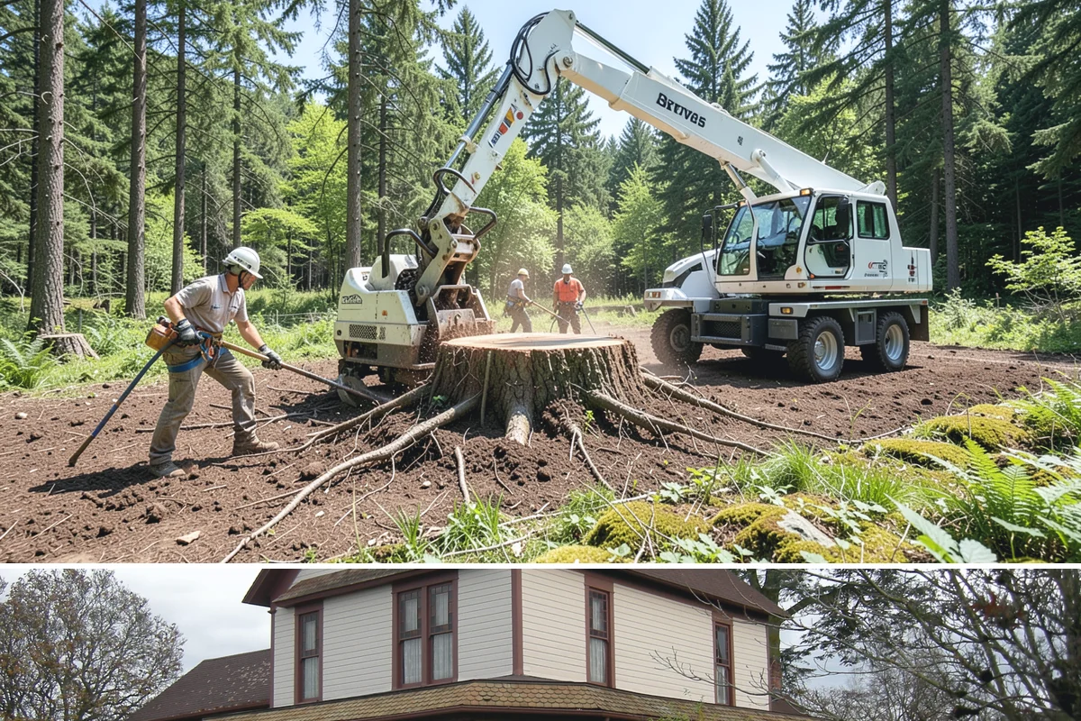Ivy removal from trees in Sumner, Pierce County, WA - This work can be performed year-round in the Puget Sound climate but may require extra caution during wet seasons to prevent soil...
