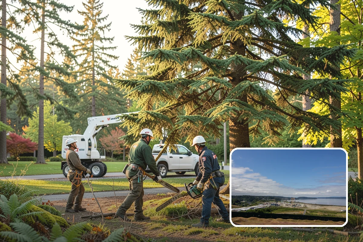 Ivy removal from trees in University Place, Pierce County, WA - Supports long-term tree health and stability