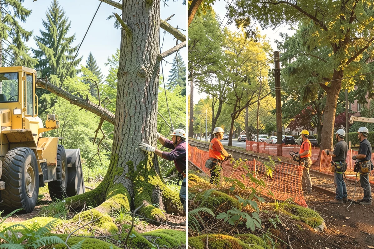 Ivy removal from trees in University Place, Pierce County, WA - Inspect the tree and its site