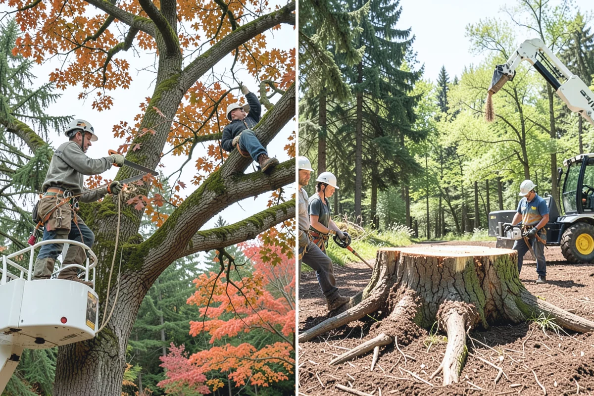 Ivy removal from trees in Woodinville, King County, WA - Inspect the tree and its site