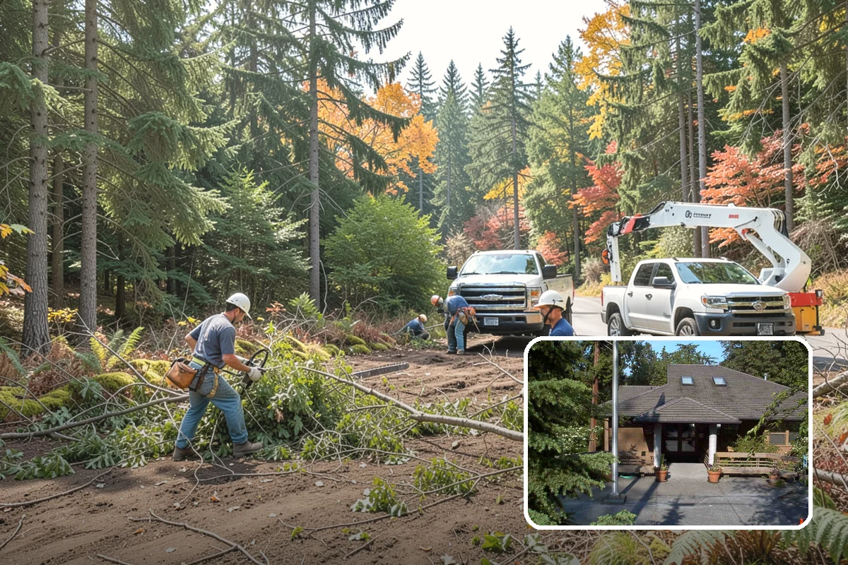 Ivy removal from trees in Yarrow Point, King County, WA - Supports long-term tree health and stability