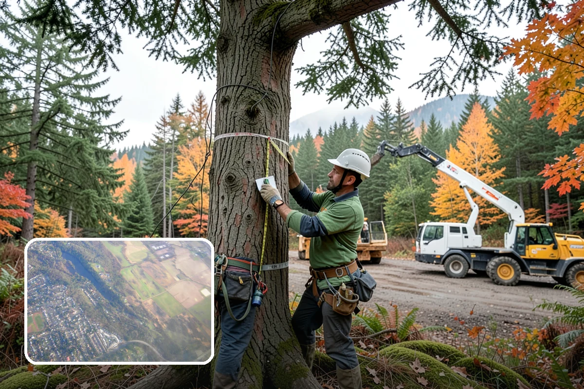 Large tree removal in Algona, King County, WA - Removes safety hazards and reduces liability