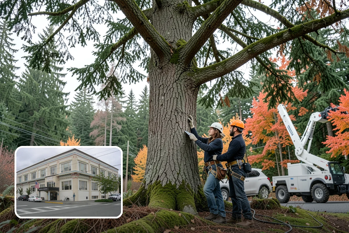 Large tree removal in Anacortes, Skagit County, WA - Removes safety hazards and reduces liability