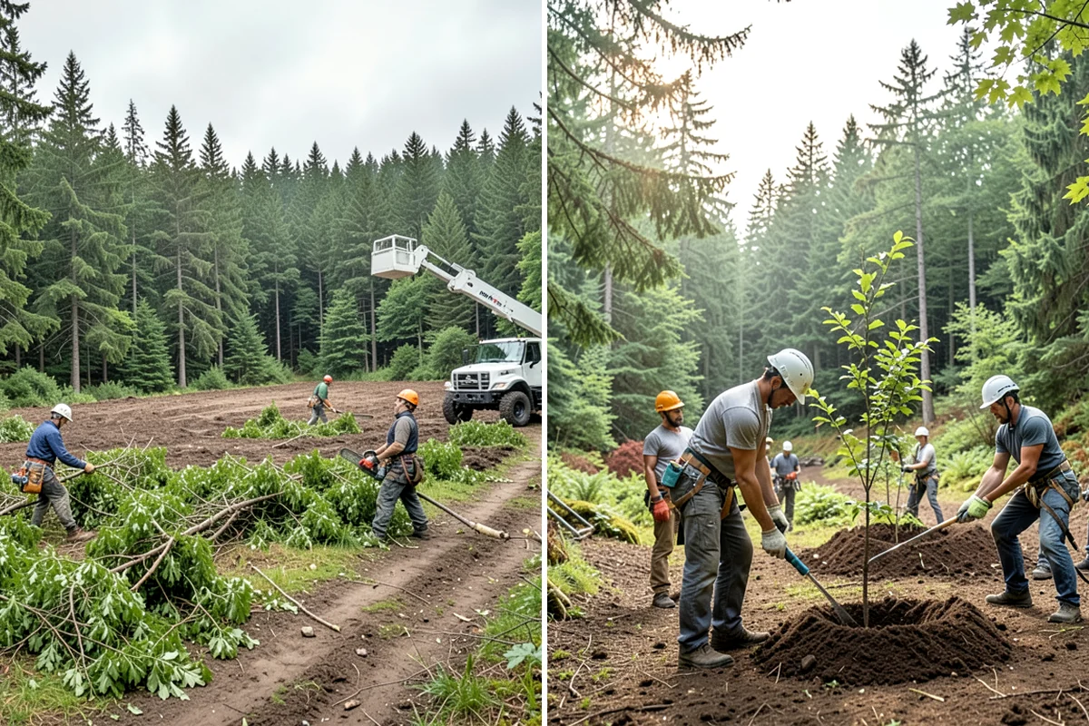 Large tree removal in Arlington, Snohomish County, WA - On-site assessment and hazard evaluation