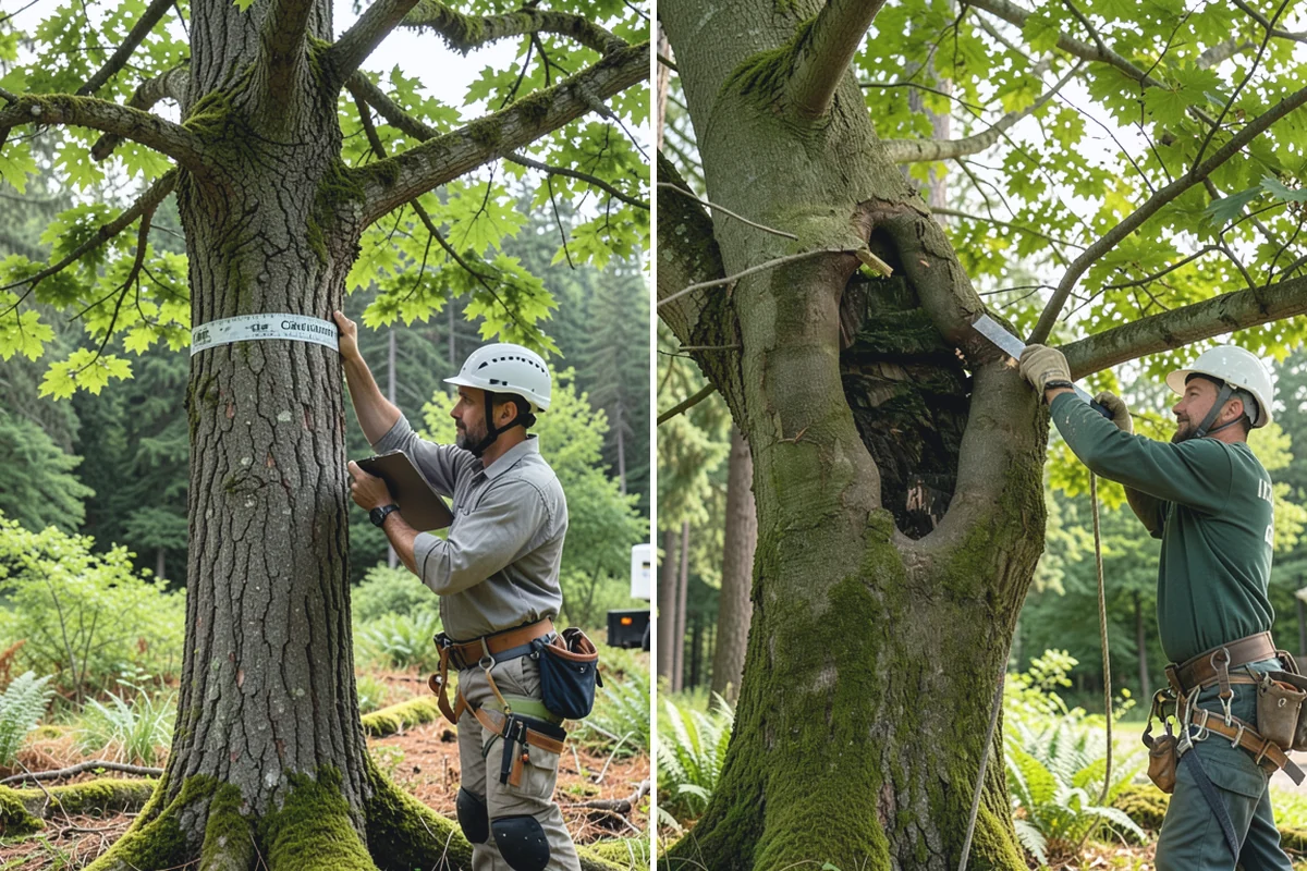 Large tree removal in Auburn, King County, WA - On-site assessment and hazard evaluation