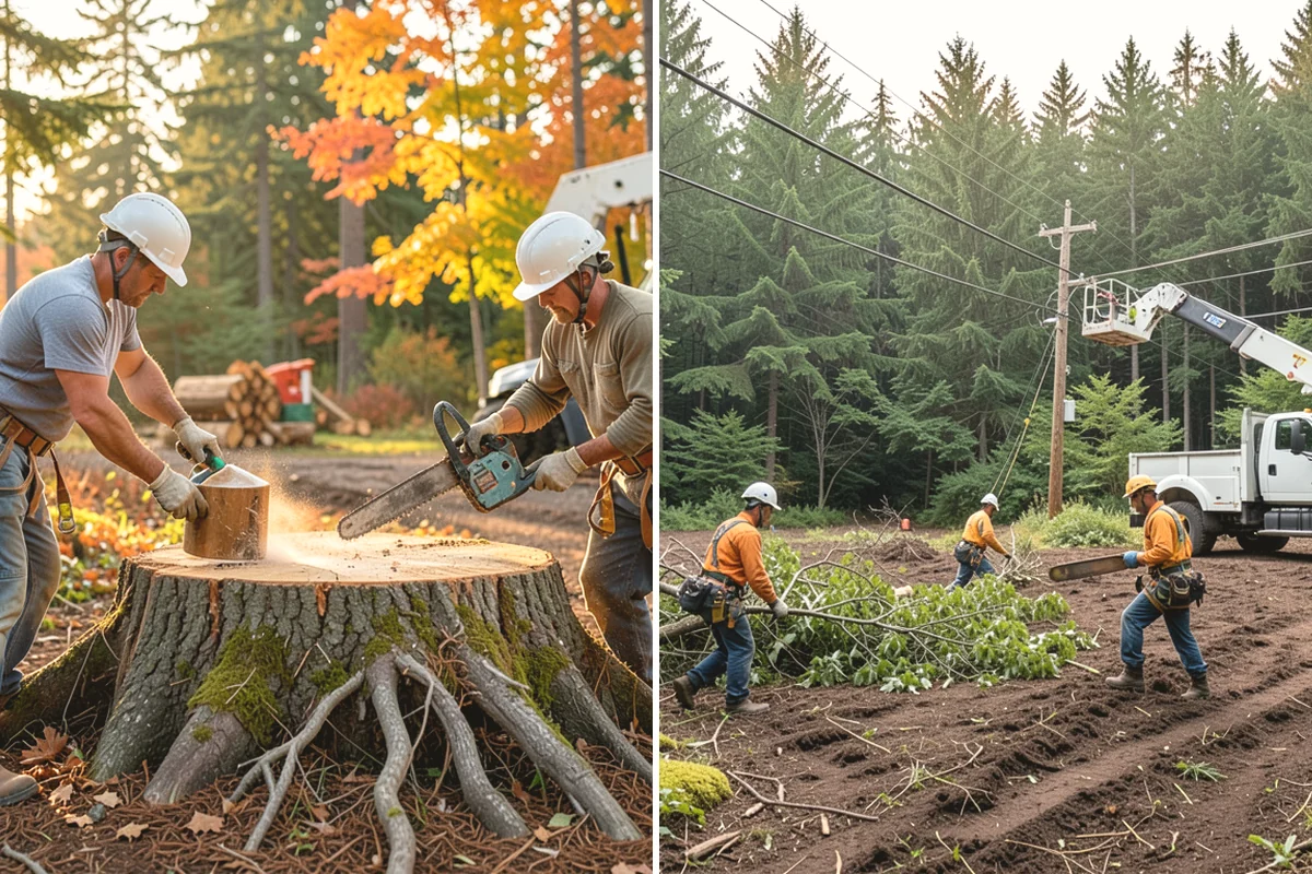 Large tree removal in Black Diamond, King County, WA - On-site assessment and hazard evaluation