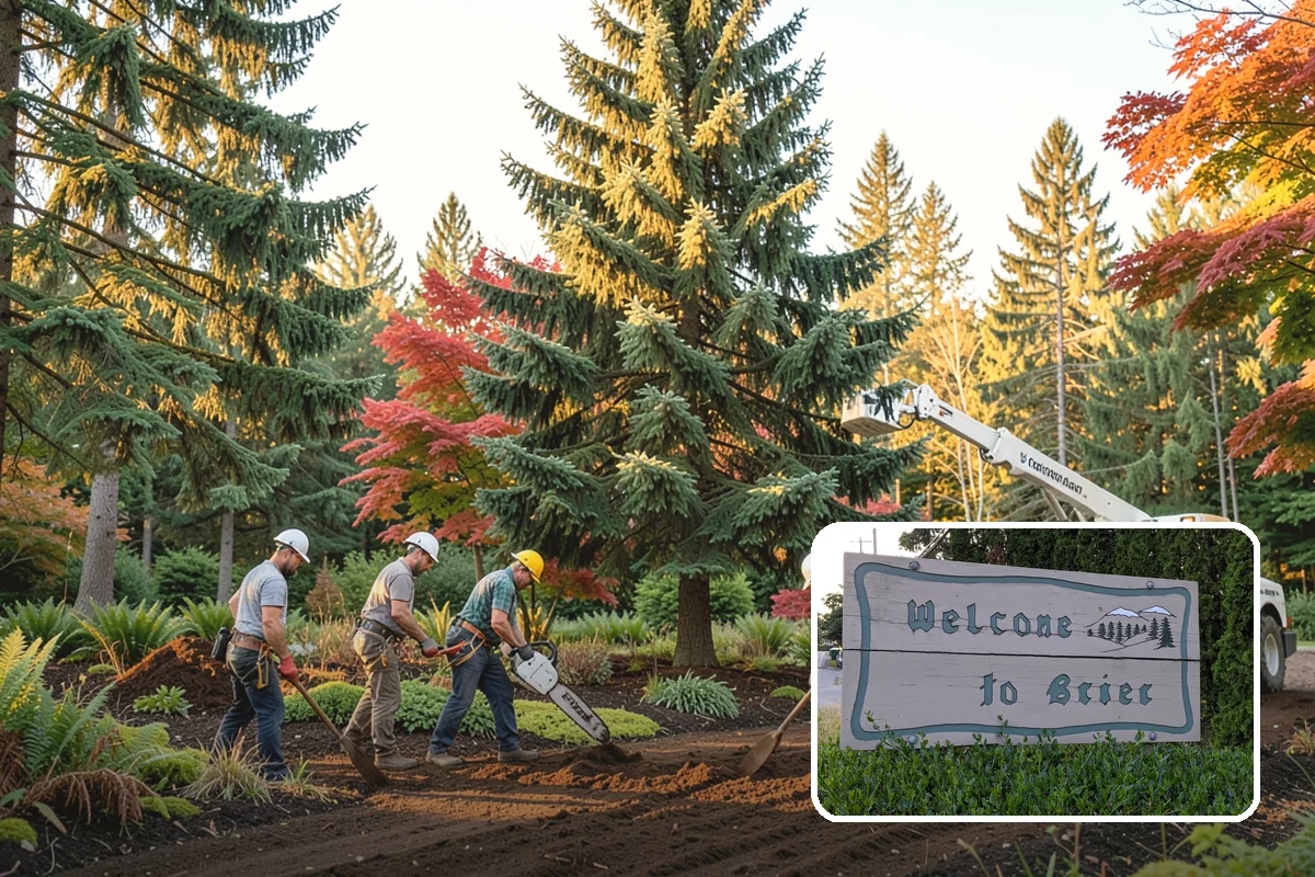 Large tree removal in Brier, Snohomish County, WA - Removes safety hazards and reduces liability