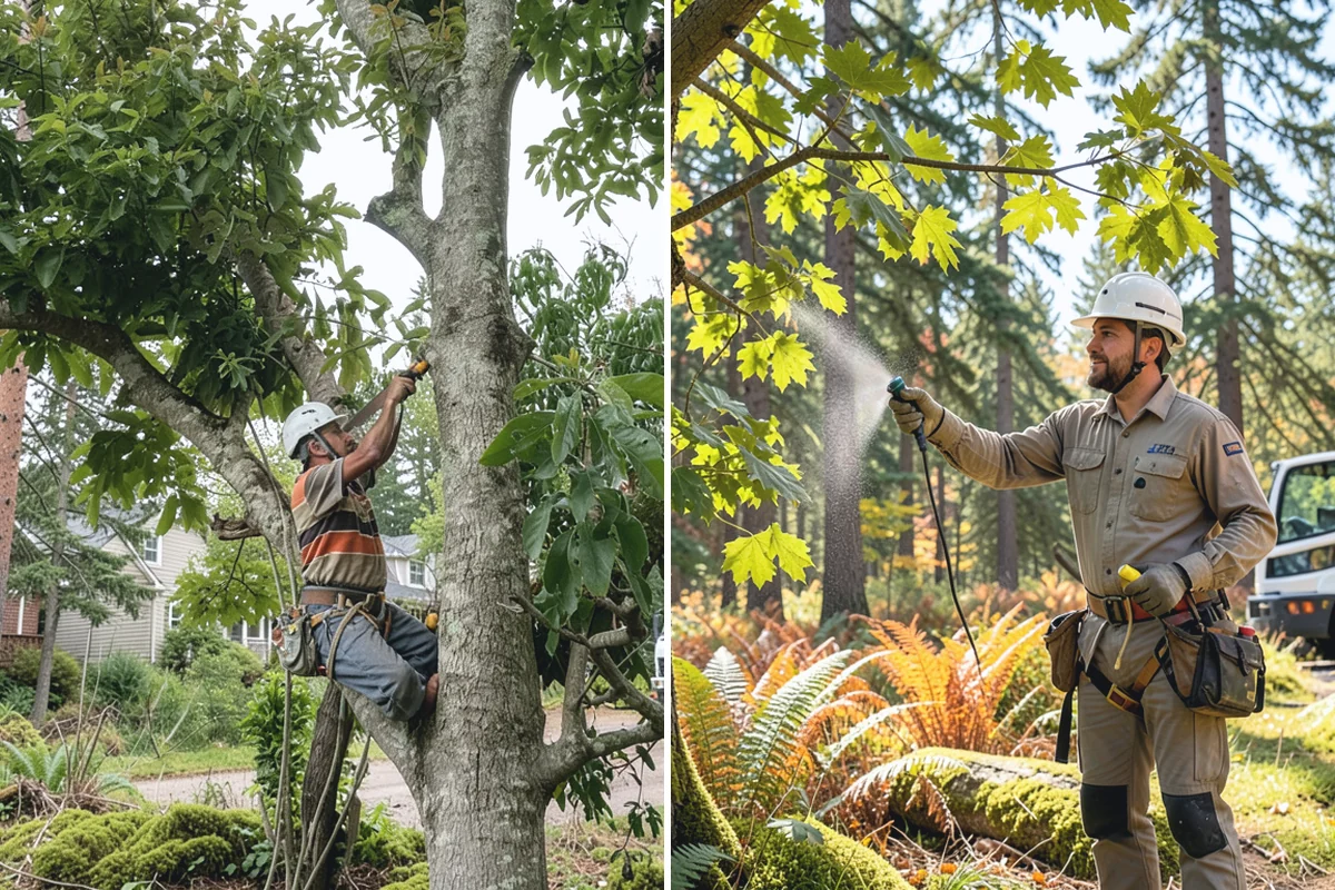 Large tree removal in Buckley, Pierce County, WA - On-site assessment and hazard evaluation