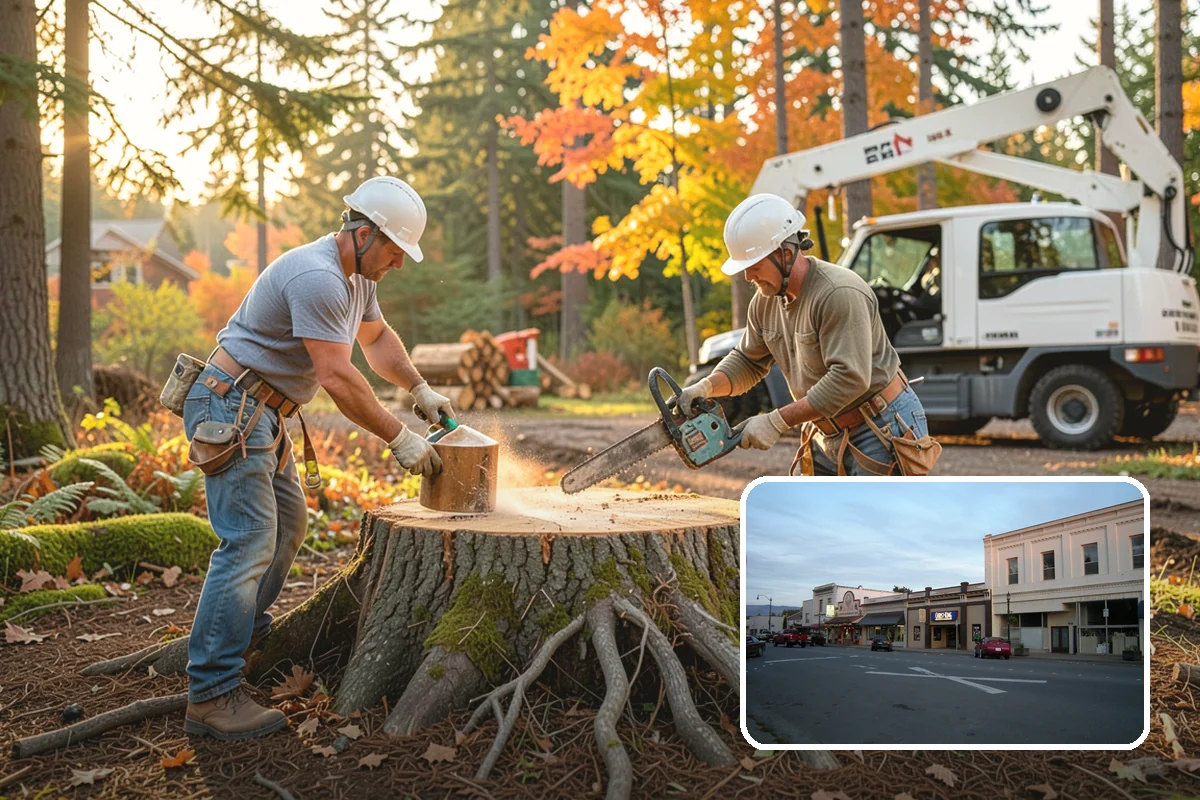Large tree removal in Burlington, Skagit County, WA - Removes safety hazards and reduces liability