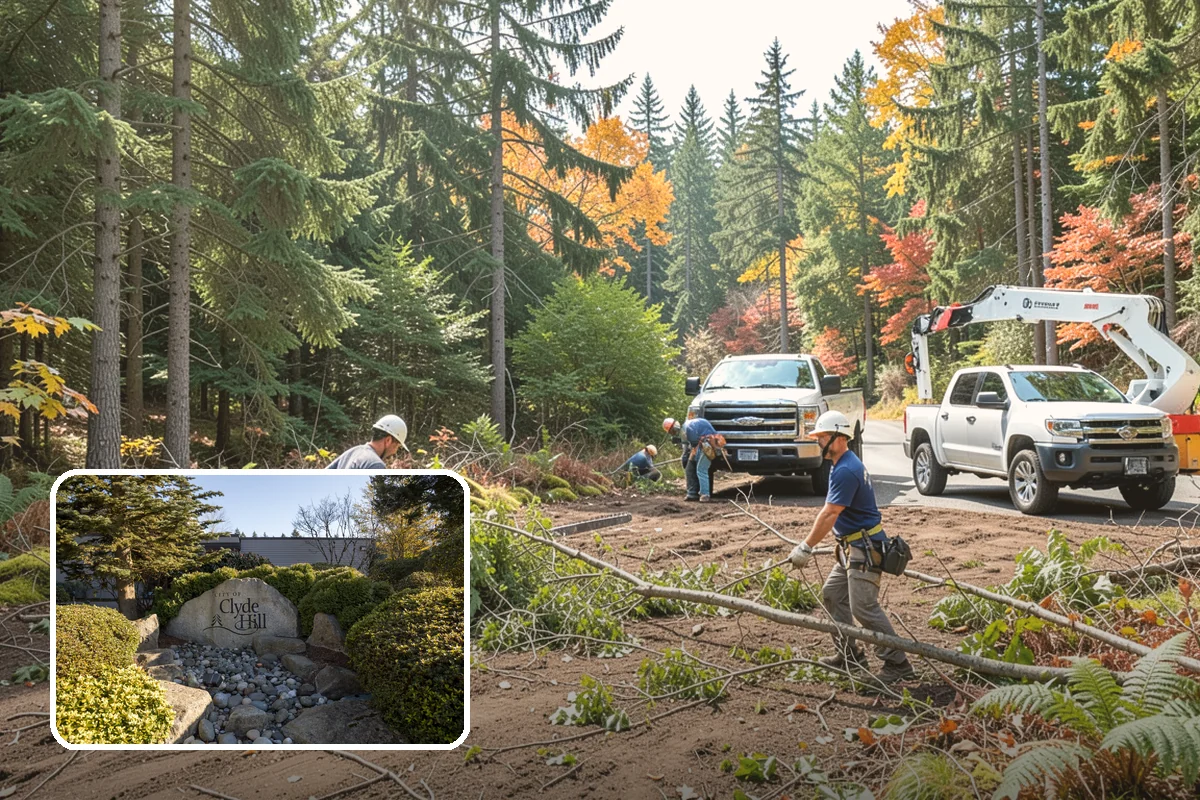 Large tree removal in Clyde Hill, King County, WA - Removes safety hazards and reduces liability