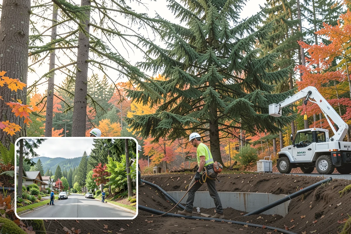 Large tree removal in Darrington, Snohomish County, WA - Removes safety hazards and reduces liability
