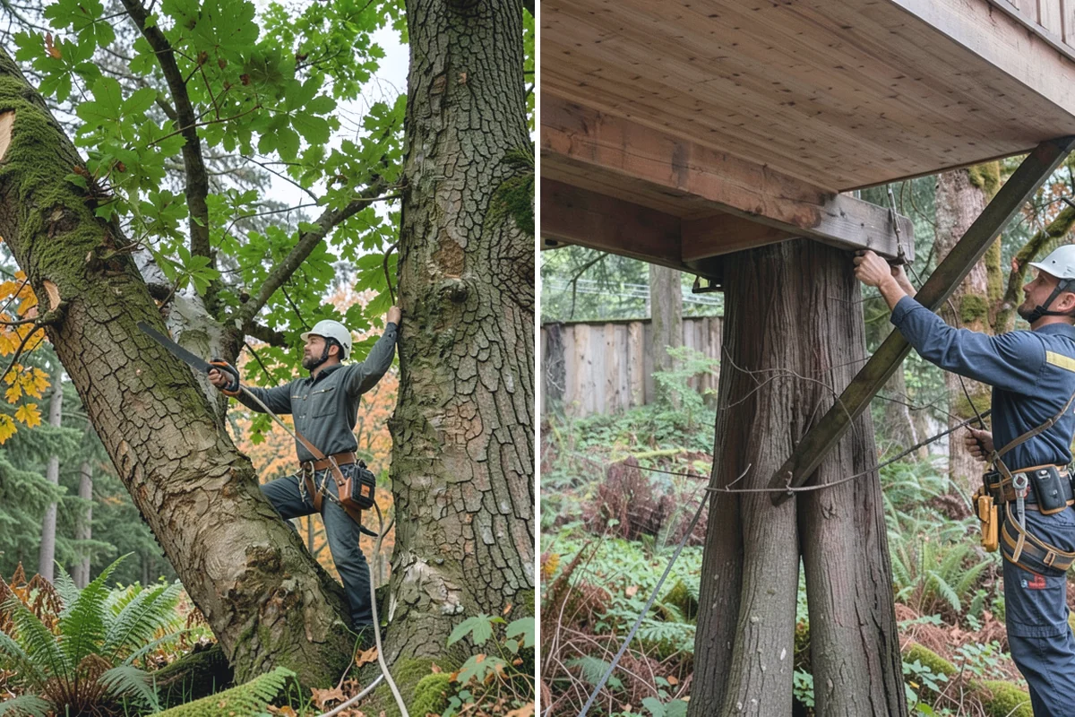 Large tree removal in Darrington, Snohomish County, WA - On-site assessment and hazard evaluation