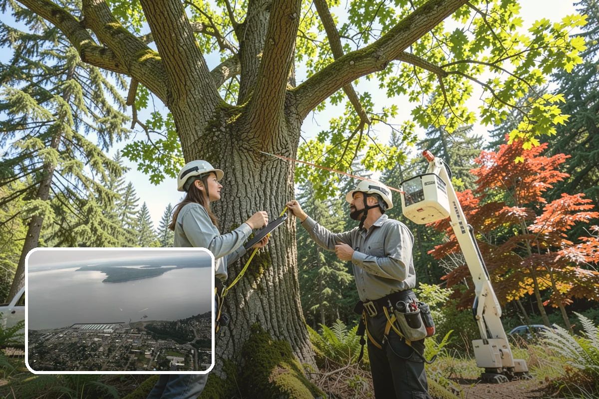 Large tree removal in Des Moines, King County, WA - Removes safety hazards and reduces liability