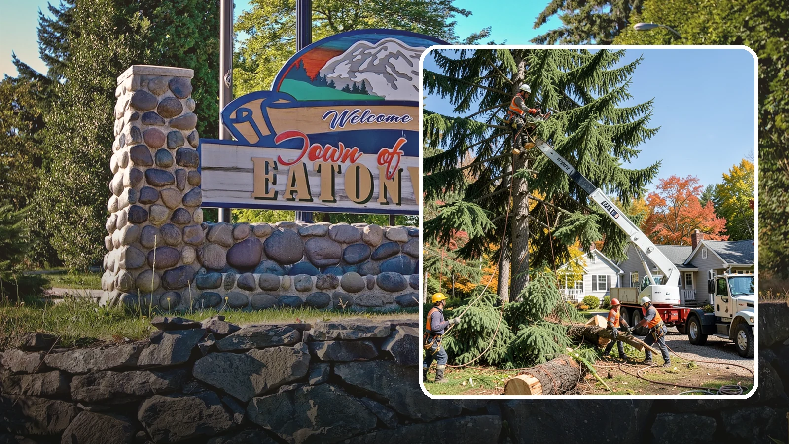 Large tree removal in Eatonville, Pierce County, WA - The sectional removal of large-diameter or tall trees.