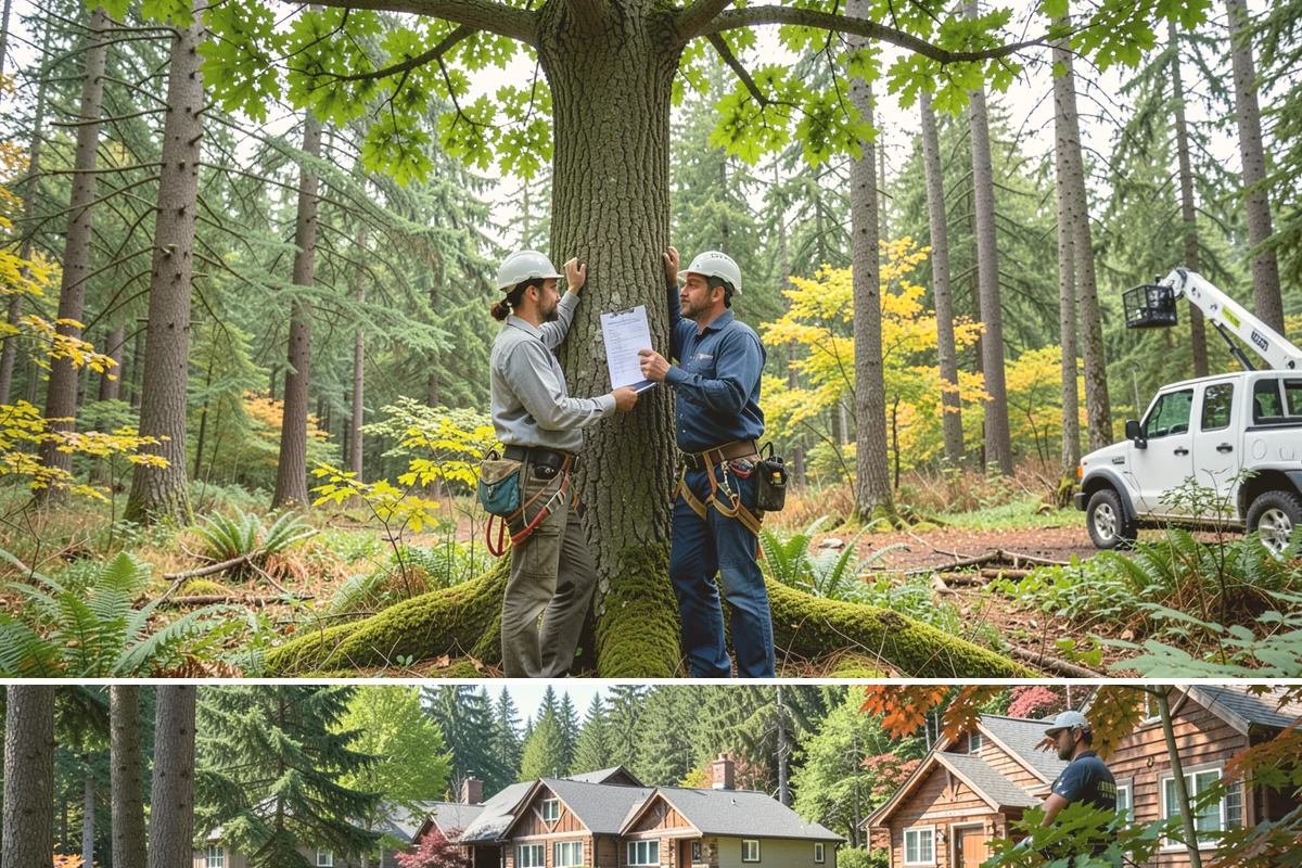Large tree removal in Edgewood, Pierce County, WA - In the Puget Sound climate, this service is best performed when foliage has dropped in late fall or winter to improve visibility...