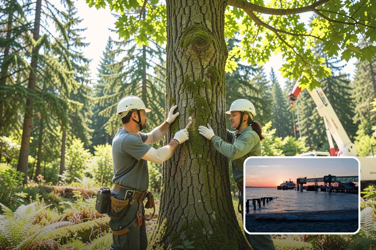 Large tree removal in Edmonds, Snohomish County, WA - Removes safety hazards and reduces liability