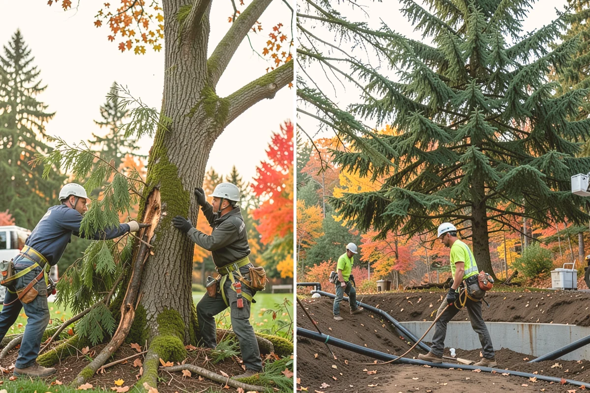 Large tree removal in Edmonds, Snohomish County, WA - On-site assessment and hazard evaluation