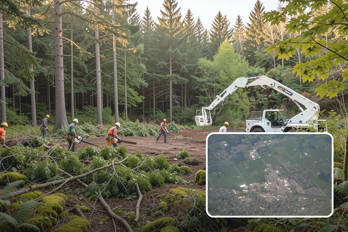 Large tree removal in Enumclaw, King County, WA - Removes safety hazards and reduces liability