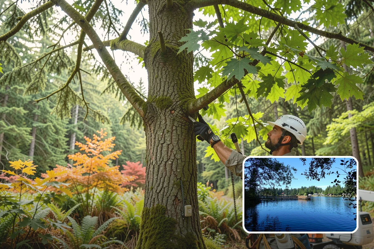 Large tree removal in Federal Way, King County, WA - Removes safety hazards and reduces liability
