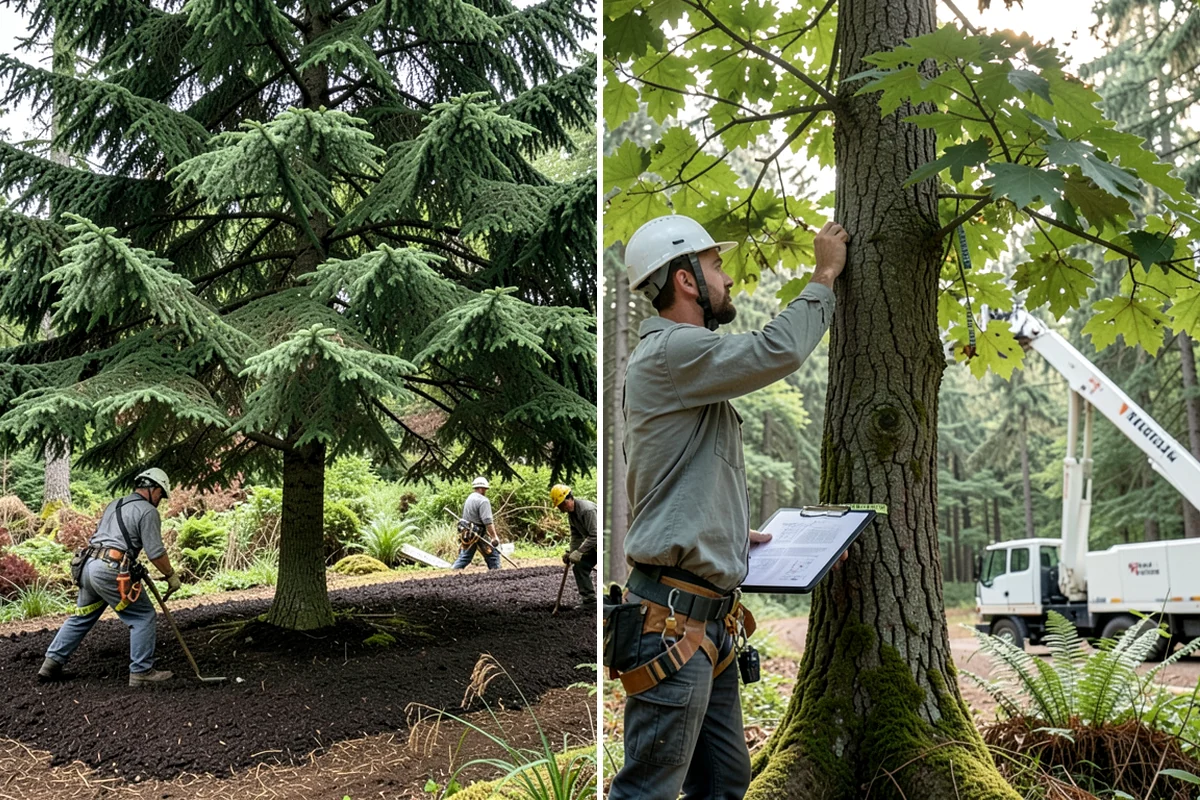Large tree removal in Fircrest, Pierce County, WA - On-site assessment and hazard evaluation