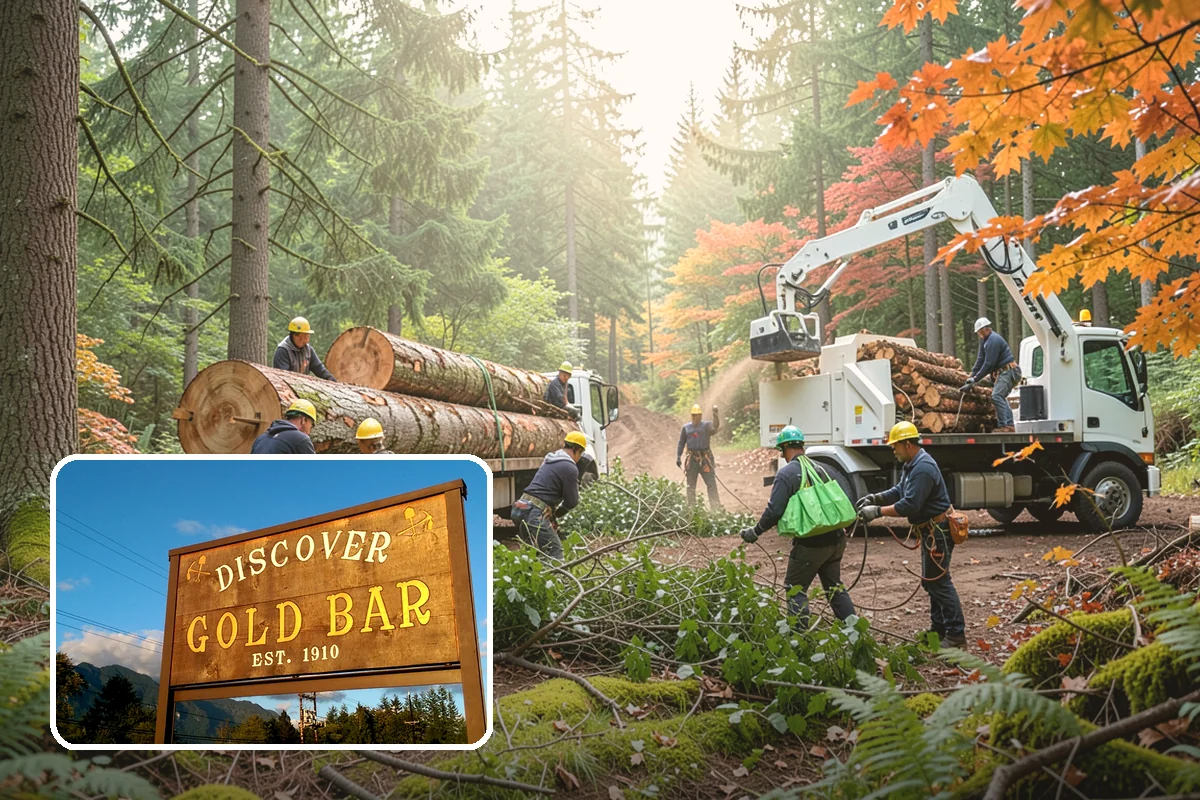 Large tree removal in Gold Bar, Snohomish County, WA - Removes safety hazards and reduces liability