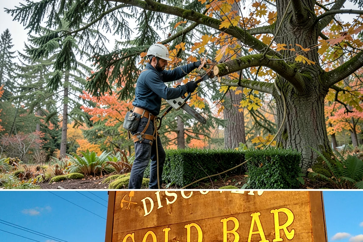 Large tree removal in Gold Bar, Snohomish County, WA - In the Puget Sound climate, this service is best performed when foliage has dropped in late fall or winter to improve visibility...