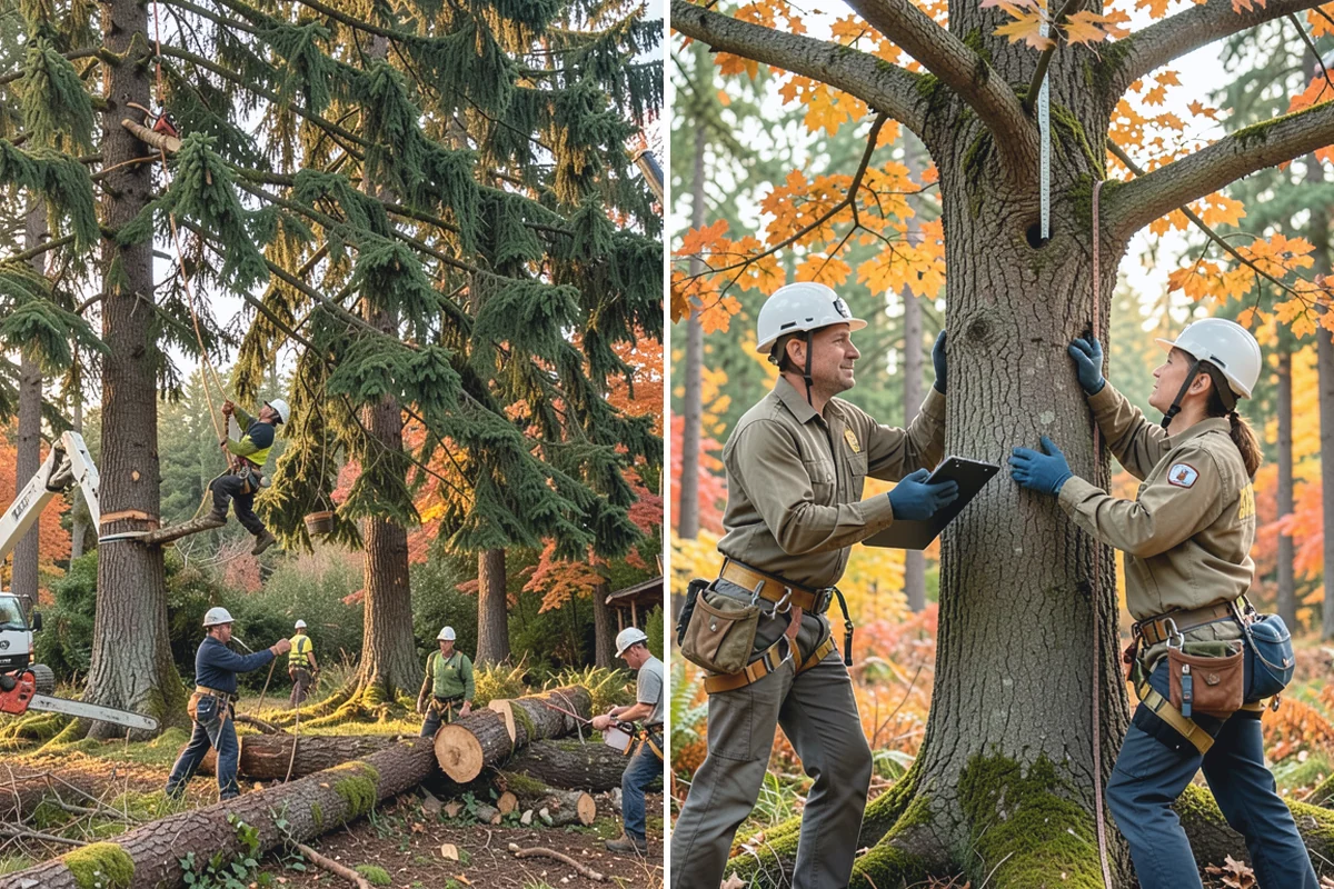 Large tree removal in Granite Falls, Snohomish County, WA - On-site assessment and hazard evaluation