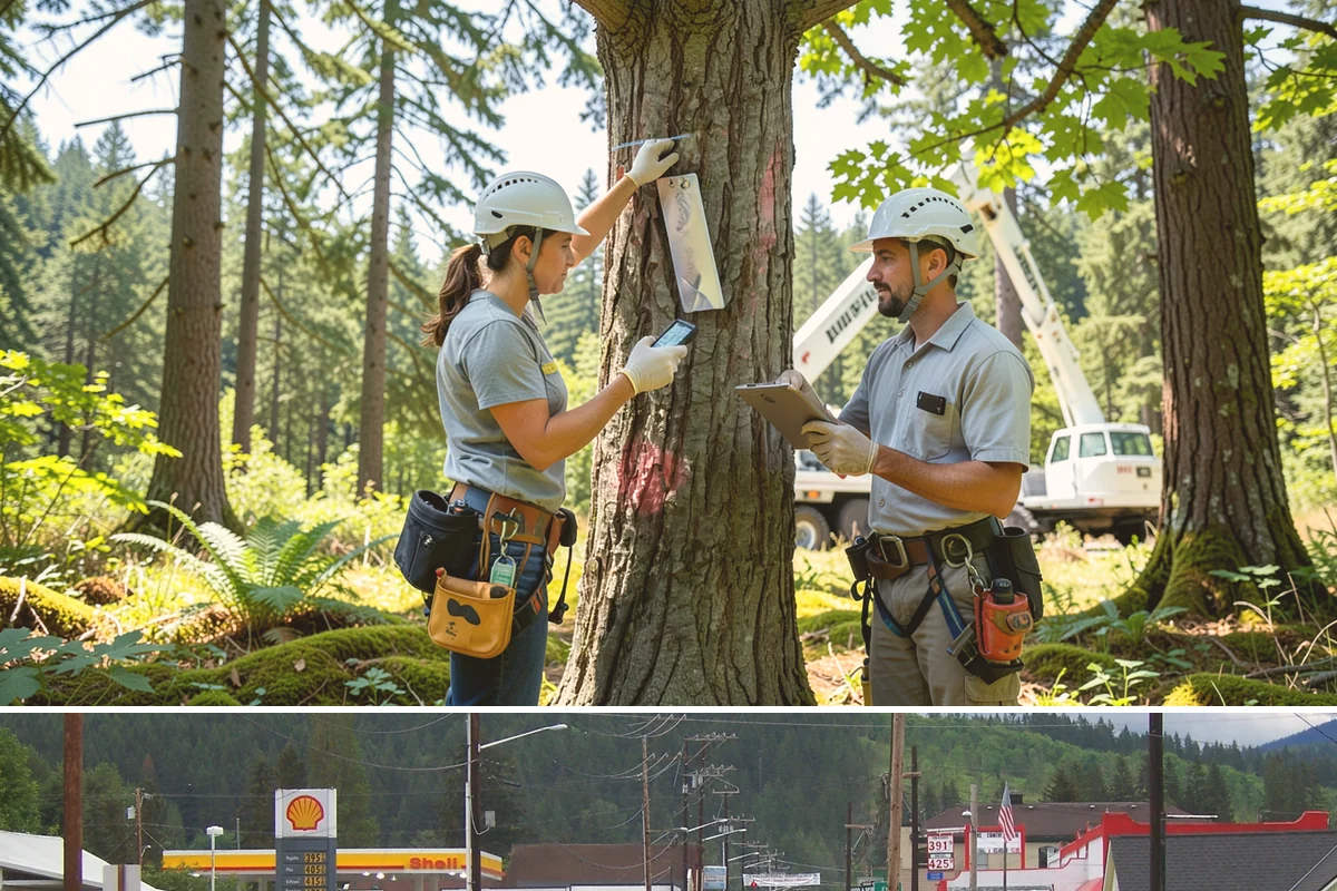 Large tree removal in Granite Falls, Snohomish County, WA - In the Puget Sound climate, this service is best performed when foliage has dropped in late fall or winter to improve visibility...