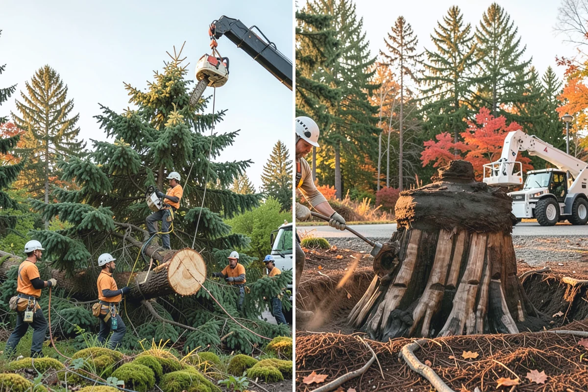Large tree removal in Hamilton, Skagit County, WA - On-site assessment and hazard evaluation