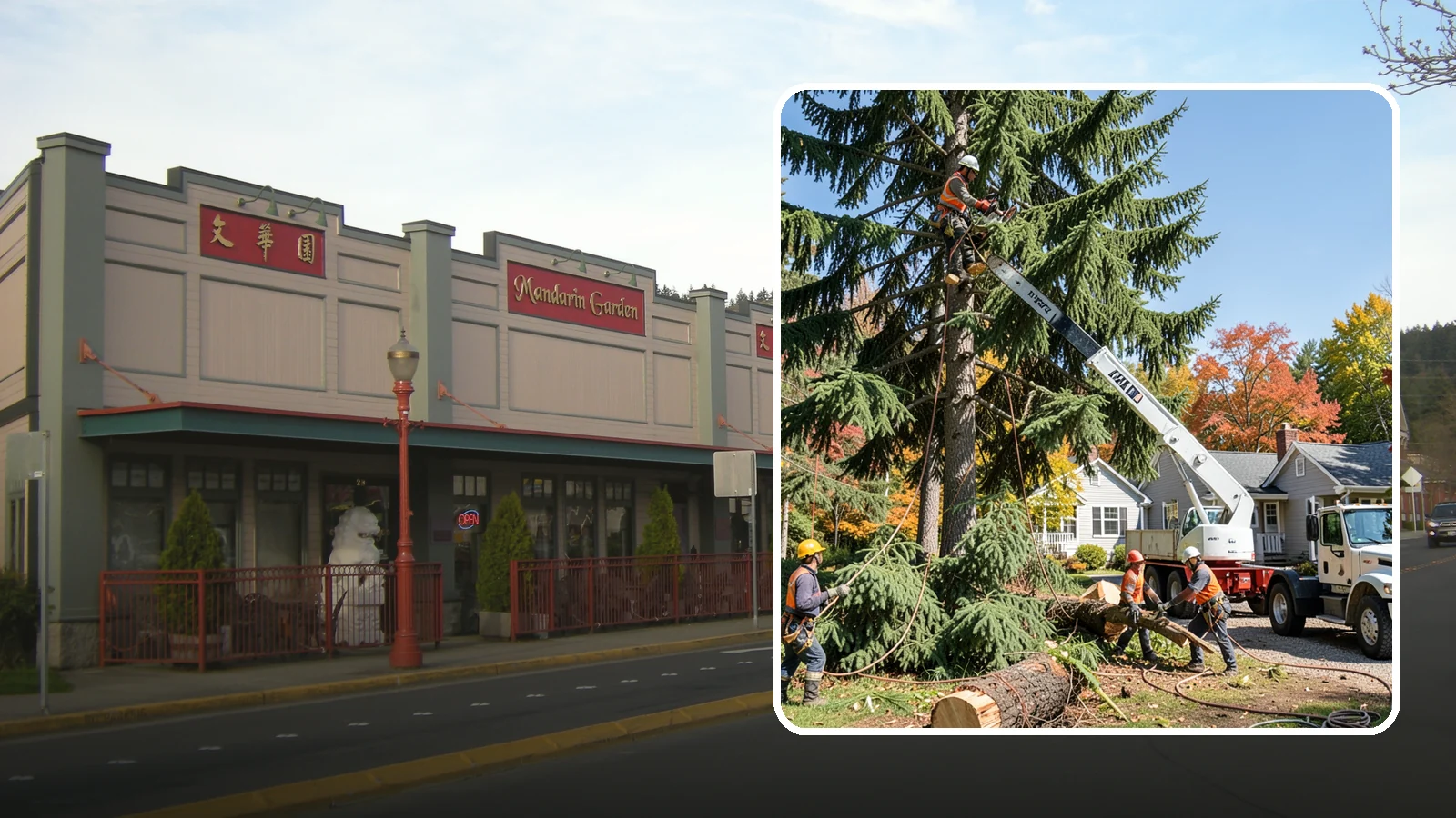 Large tree removal in Issaquah, King County, WA - The sectional removal of large-diameter or tall trees.