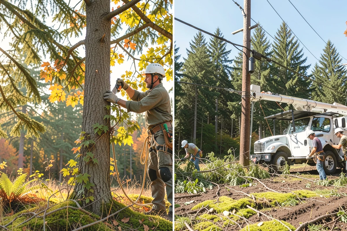 Large tree removal in Issaquah, King County, WA - On-site assessment and hazard evaluation