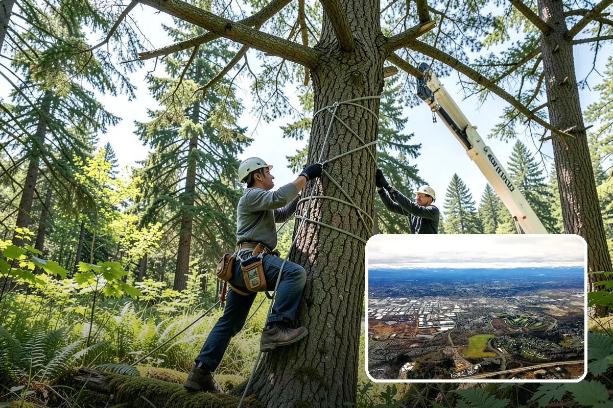 Large tree removal in Kent, King County, WA - Removes safety hazards and reduces liability