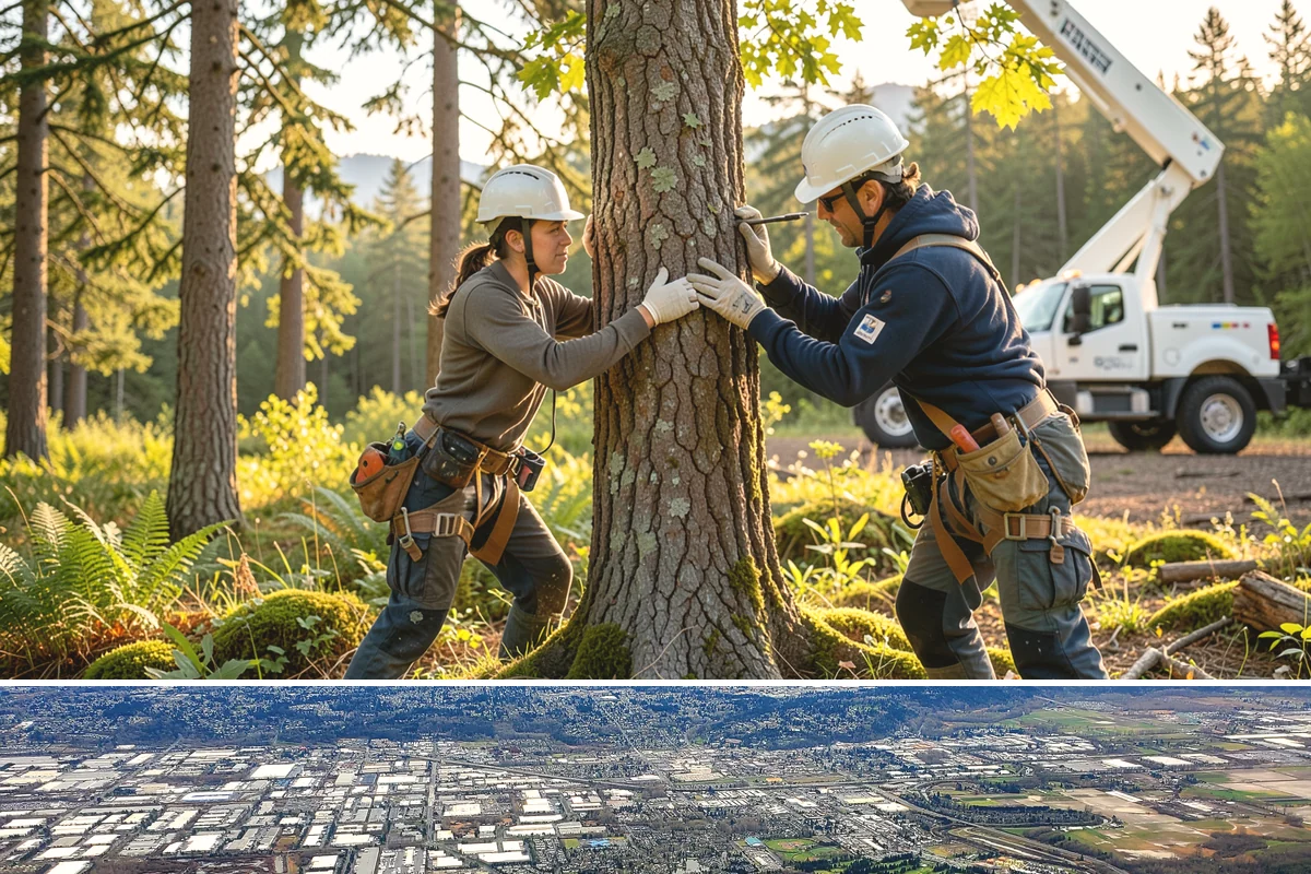 Large tree removal in Kent, King County, WA - In the Puget Sound climate, this service is best performed when foliage has dropped in late fall or winter to improve visibility...