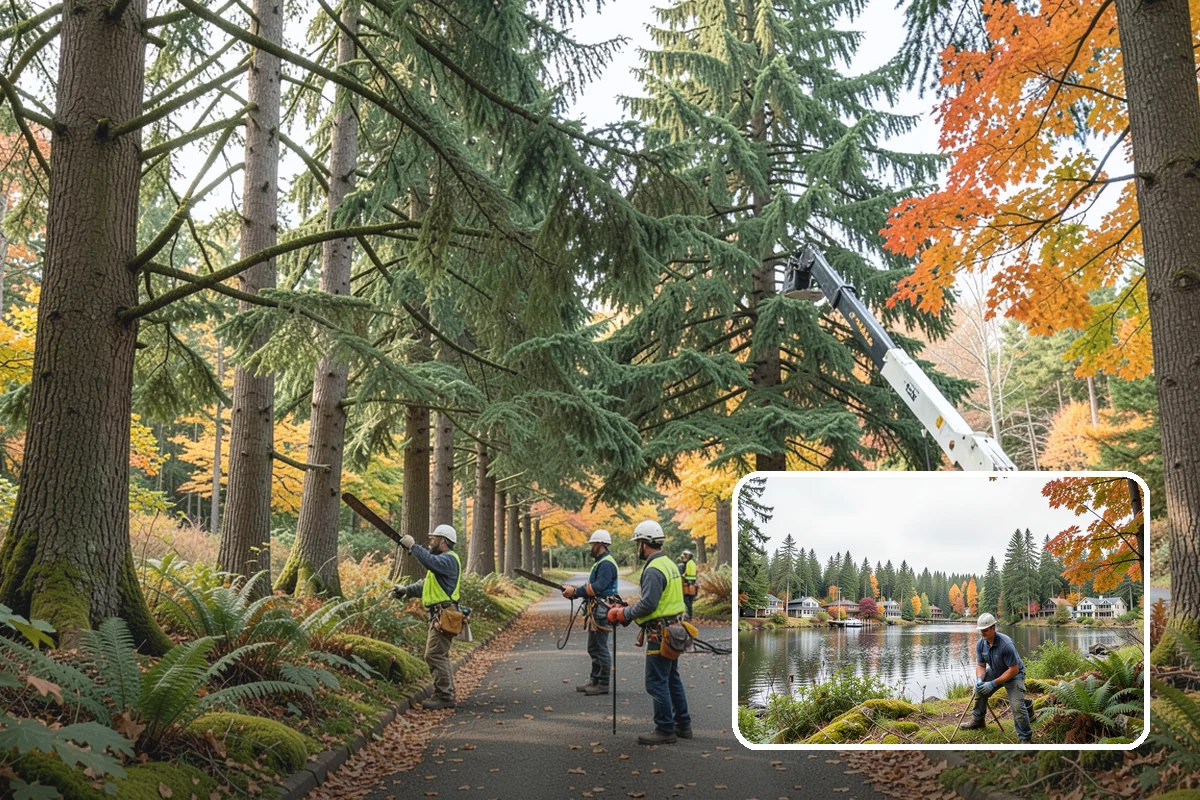 Large tree removal in La Conner, Skagit County, WA - Removes safety hazards and reduces liability
