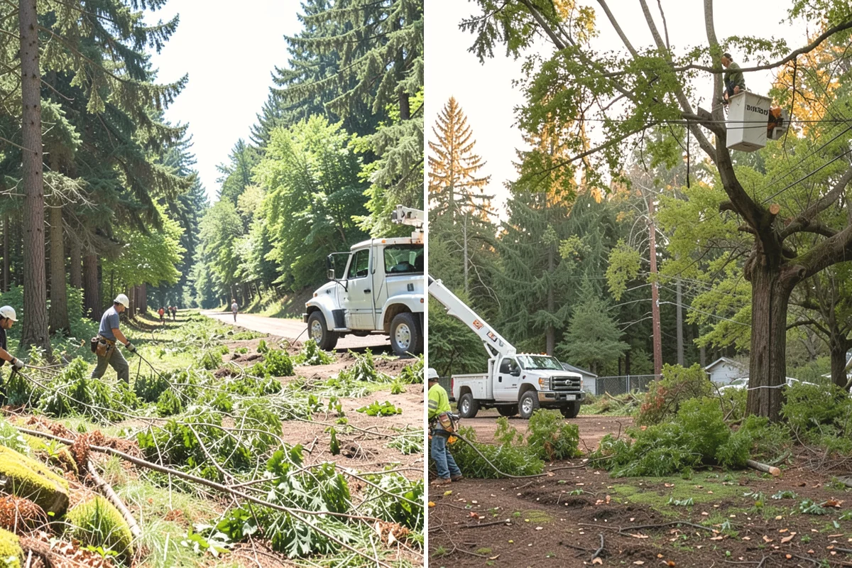 Large tree removal in La Conner, Skagit County, WA - On-site assessment and hazard evaluation