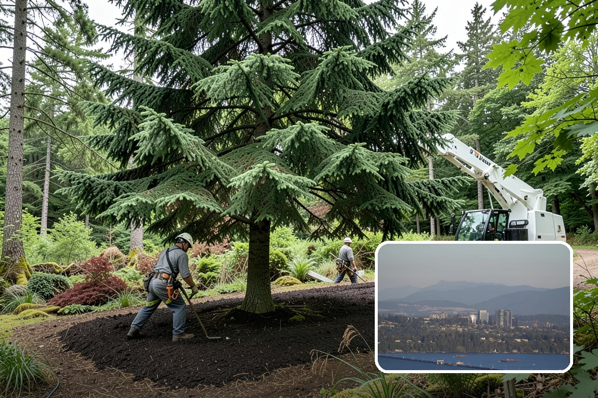 Large tree removal in Medina, King County, WA - Removes safety hazards and reduces liability