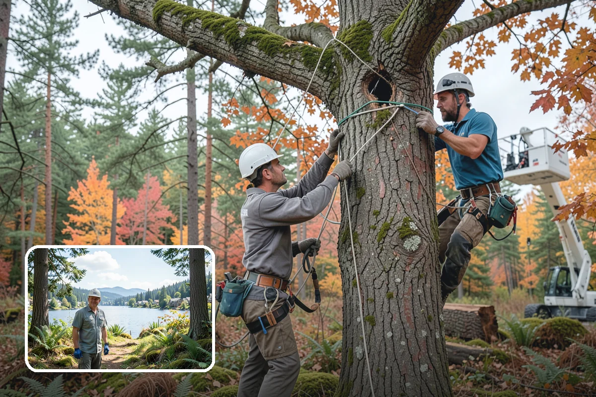 Large tree removal in Milton, King County, WA - Removes safety hazards and reduces liability